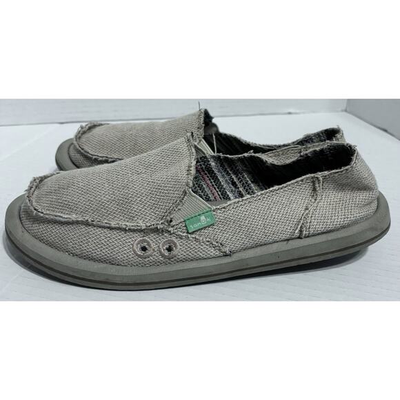 Sanuk Donna Women's 6 Natural Hemp Slip-On Shoes SWF1160 Sidewalk Surfer - Picture 3 of 7